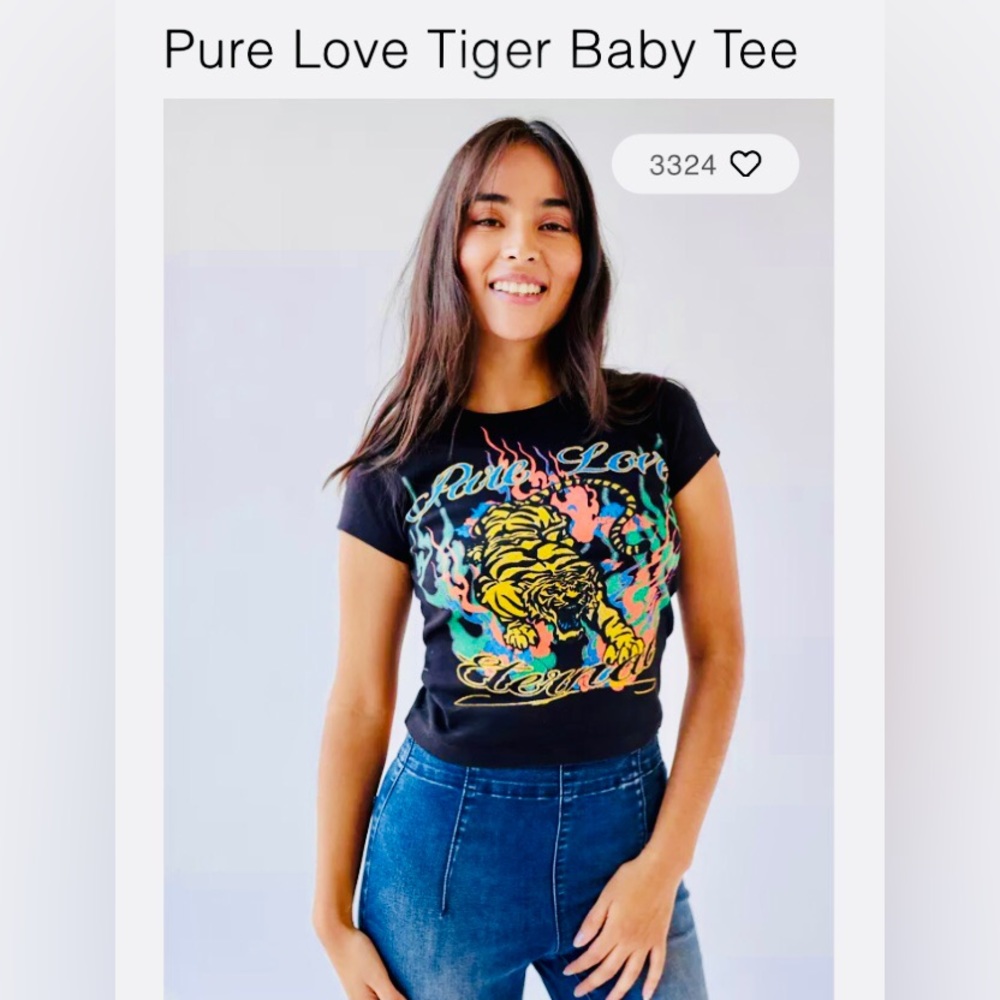 Pure Love Tiger Baby Tee